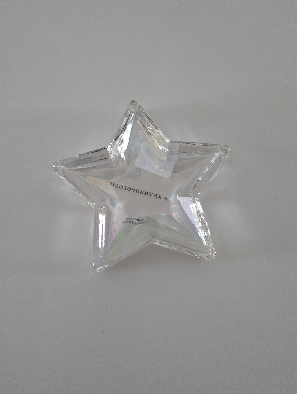 NWT Clear Cut Glass Star Trinket Dish - Picture 2 of 7